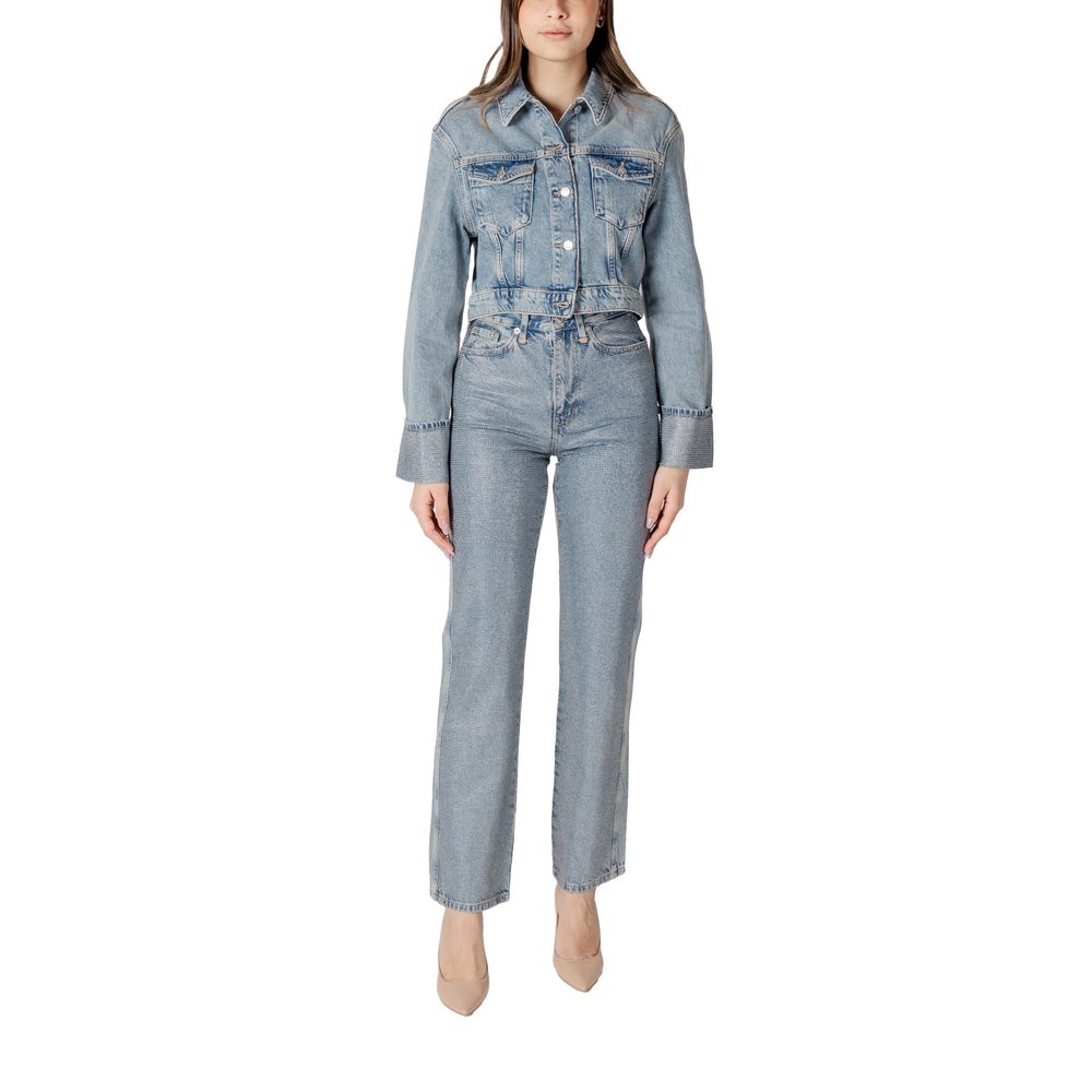 Only Light Blue Organic Cotton Jackets & Coat - ACCEXO