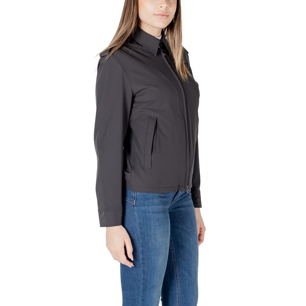 Blauer Black Polyamide Jackets & Coat - ACCEXO