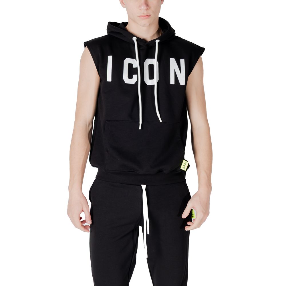 Icon Black Cotton Hoody - ACCEXO