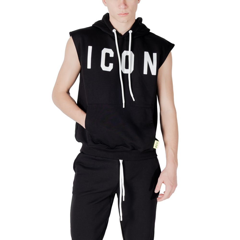 Icon Black Cotton Hoody - ACCEXO