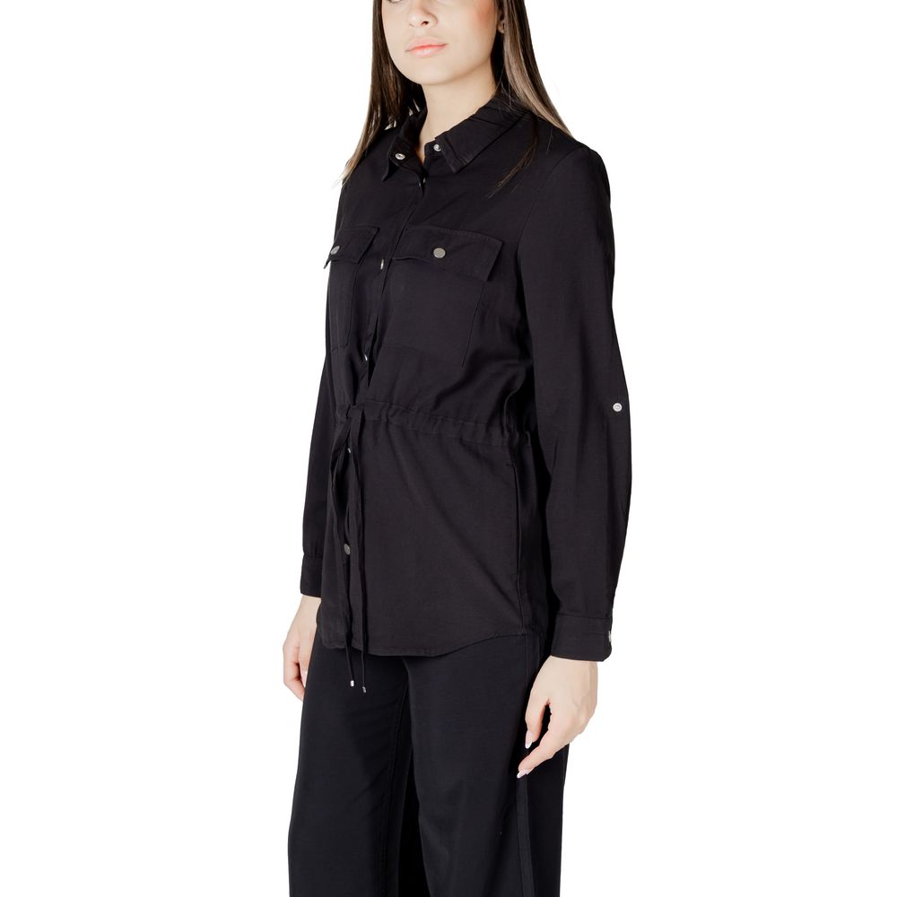 Only Black Viscose Shirt - ACCEXO