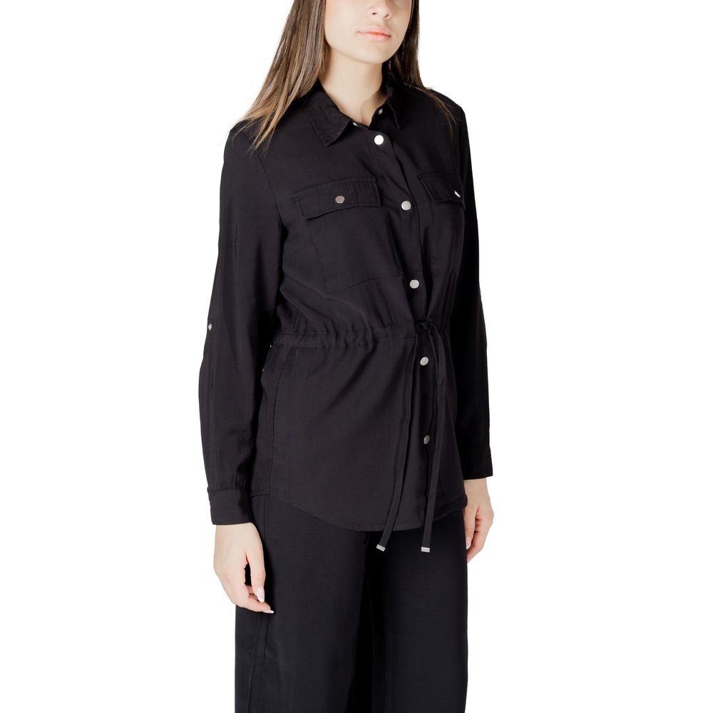 Only Black Viscose Shirt - ACCEXO