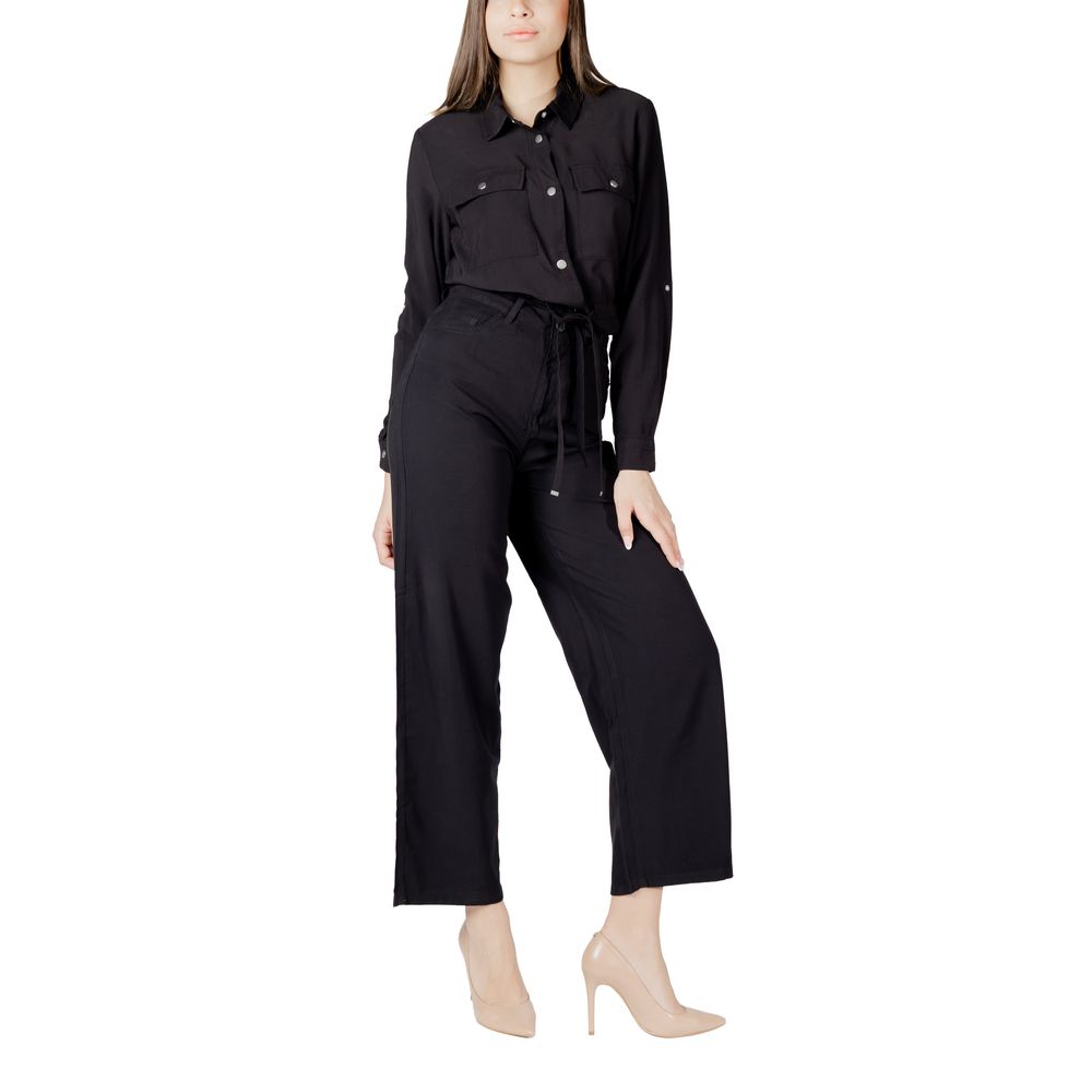 Only Black Viscose Shirt - ACCEXO