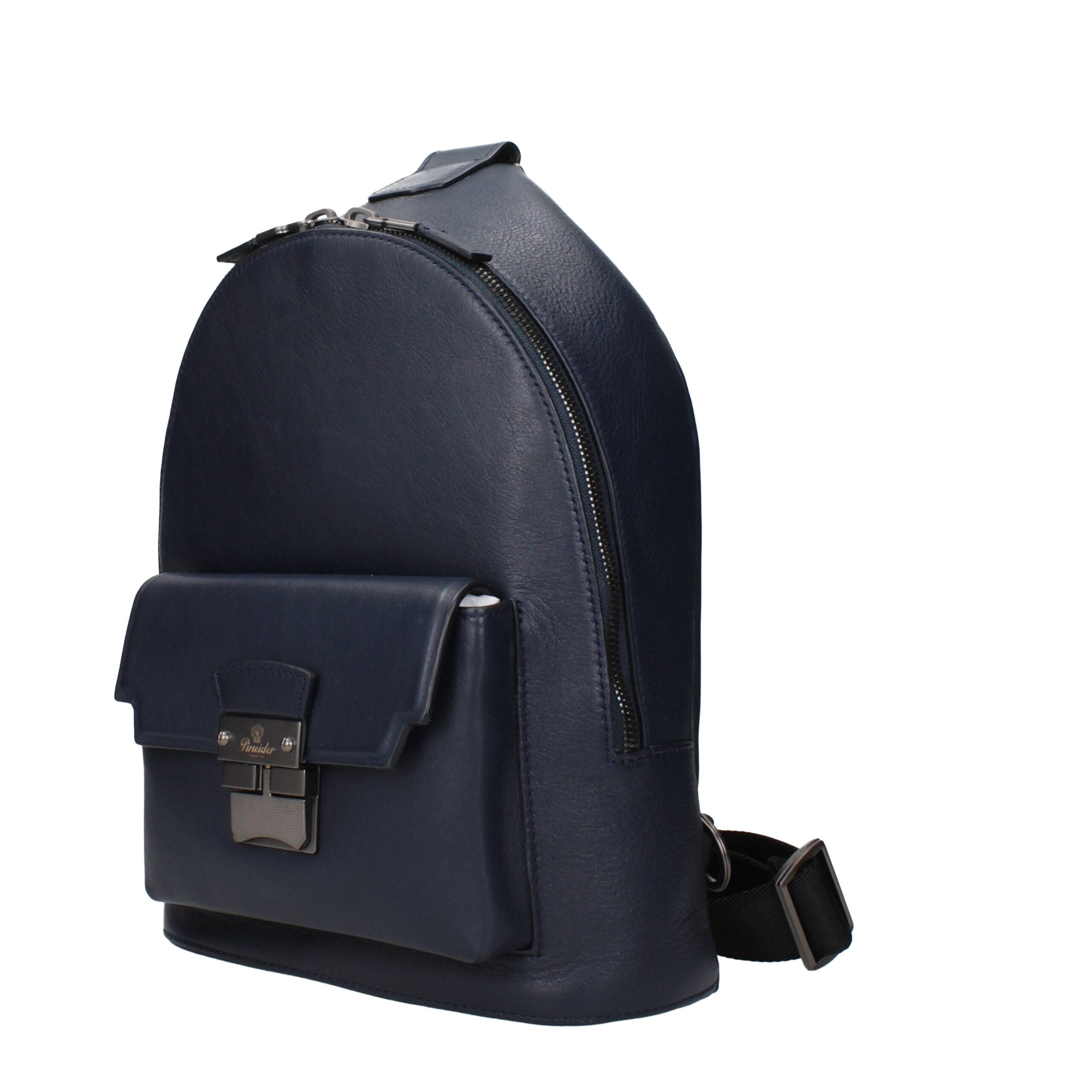Pineider Blue Leather Backpacks