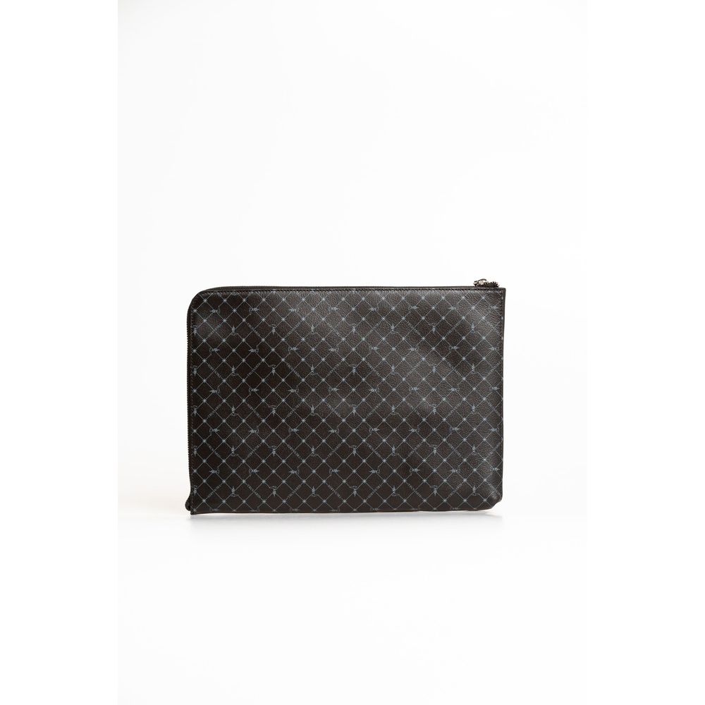 Trussardi Black Leather Clutch Bag - ACCEXO