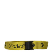 Off-White Yellow Fabric Regular Belts - ACCEXO