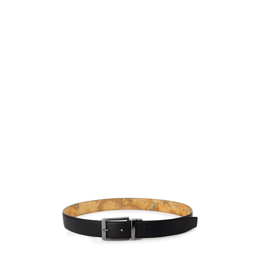 Alviero Martini Prima Classe Black Leather Belt - ACCEXO