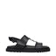 Versace Black Leather Sandals