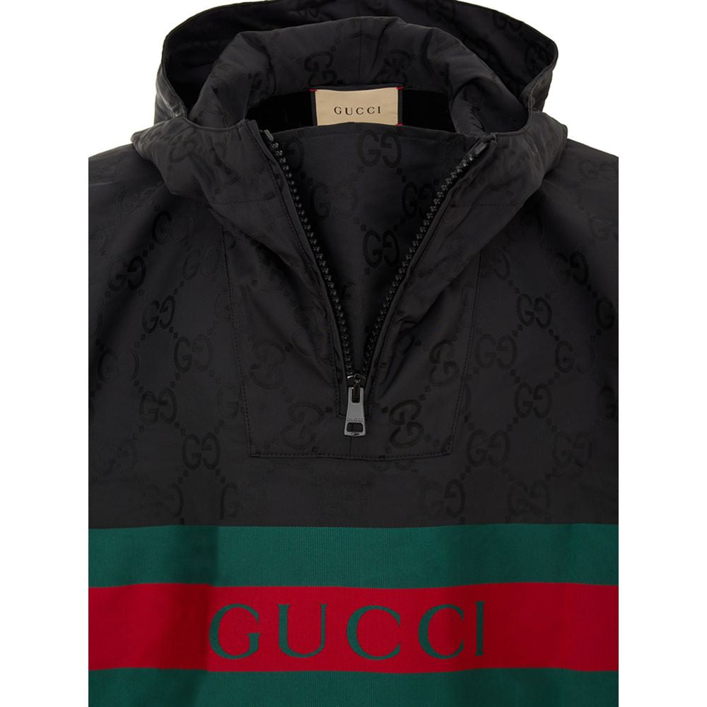 Gucci Black Polyester Trench Coat - ACCEXO