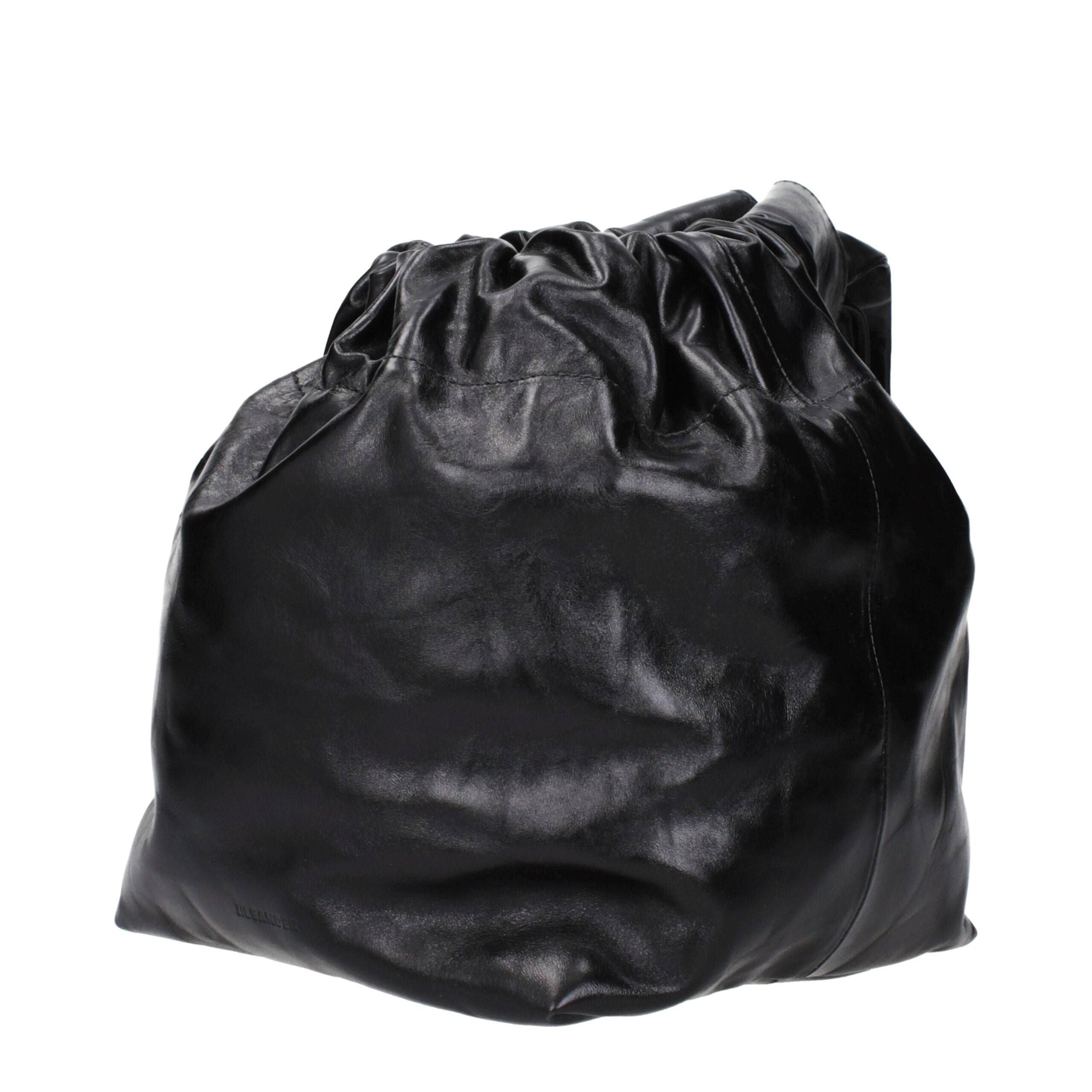 Jil Sander Black Leather Handbags