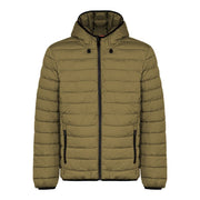 Suns Green Polyester Men's Quilted Jacket