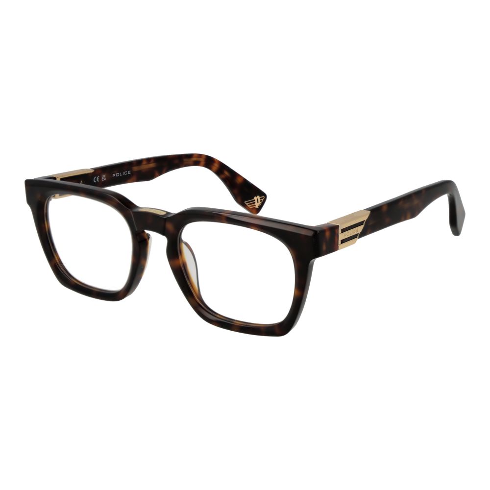 Police Brown Men Glasses Frame