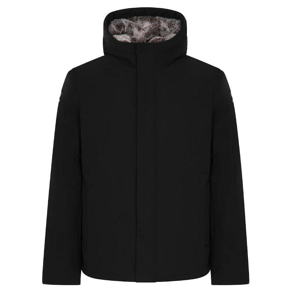 Suns Black Polyester Jackets & Coat