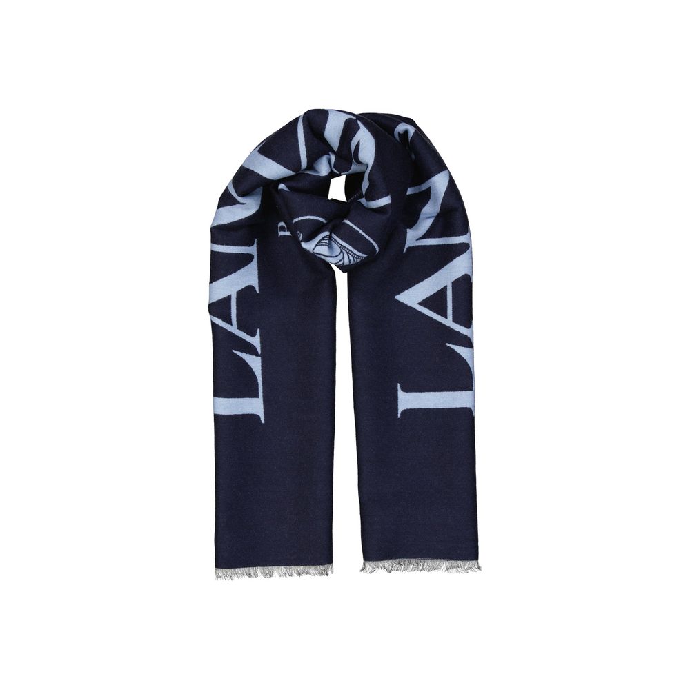 Lanvin Wool And Silk Logo Scarf