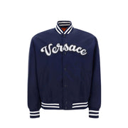 Versace Blue Nylon Bomber