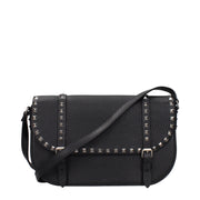 Valentino Garavani Black Leather Crossbody Bag