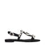 Dolce & Gabbana Black Satin Flat Sandals