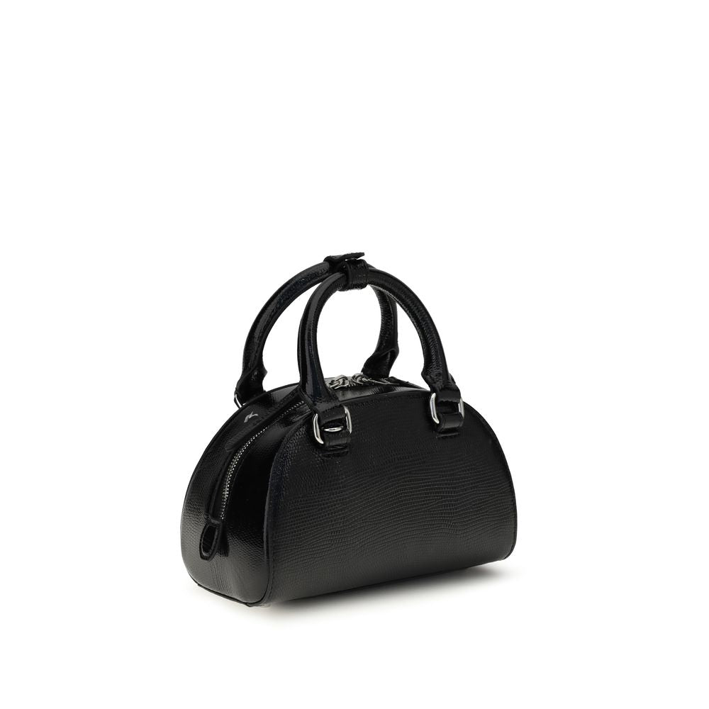 Diesel Black Calf Leather Bos Taurus Shoulder Bag