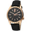 Just Cavalli Black Leather Dress Watch