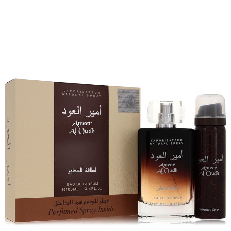 Lattafa - Ameer Al Oudh Cologne By Lattafa Gift Set. SKU: 561786