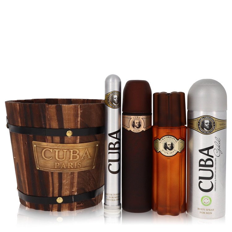 Fragluxe - Cuba Gold Cologne By Fragluxe Gift Set. SKU: 465703