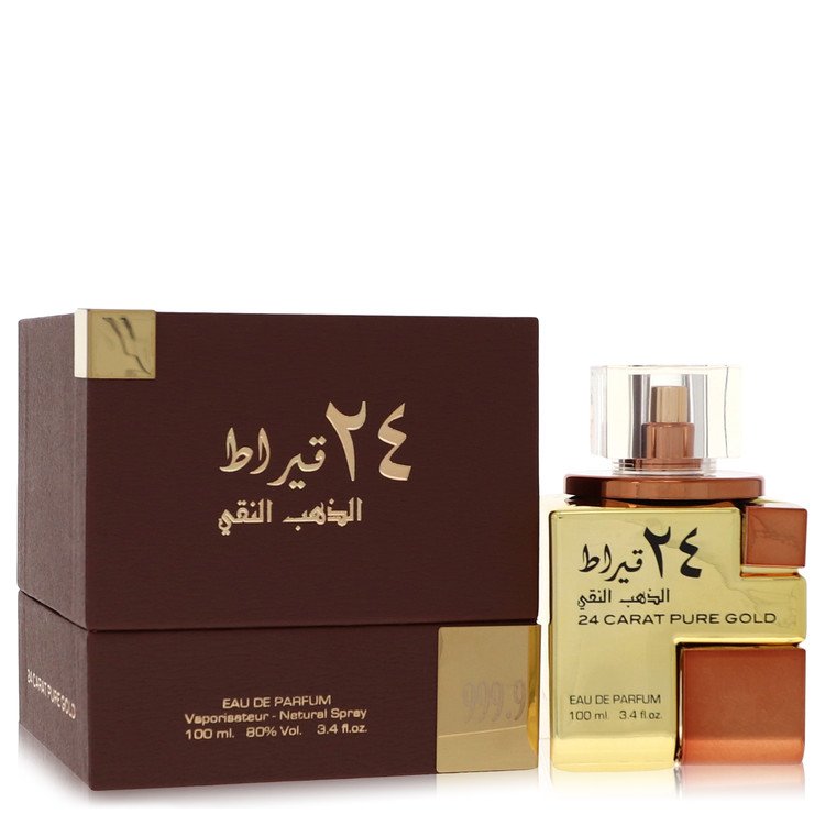 Lattafa - Lattafa 24 Carat Pure Gold Cologne By Lattafa Eau De Parfum Spray (Unisex). SKU: 563824