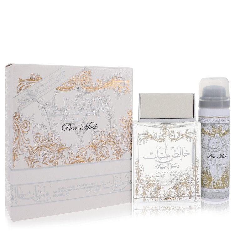 Lattafa - Lattafa Pure Khalis Musk Perfume By Lattafa Eau De Parfum Spray Plus 1.7 Deodorant. SKU: 561354