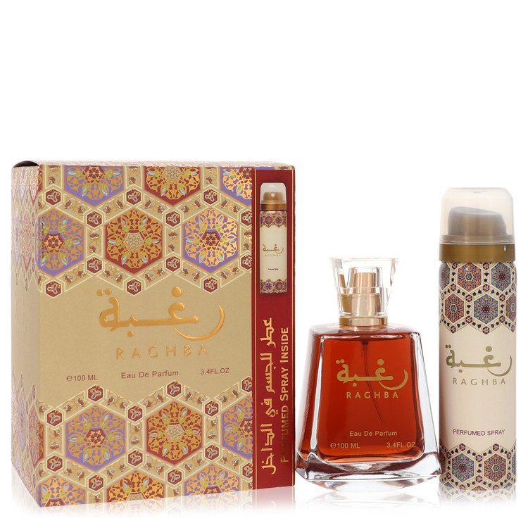 Lattafa Raghba Eau De Parfum Spray Plus 1.7 oz Deodorant Spray By Lattafa - Zachava.com