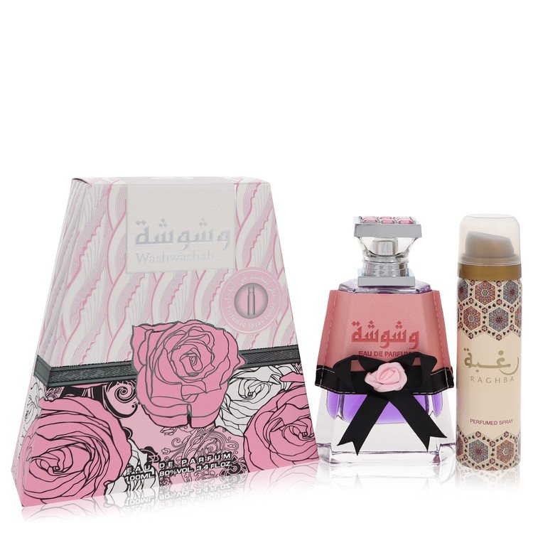 Lattafa - Washwashah Perfume By Lattafa Eau De Parfum Spray Plus 1.7 oz Deodorant. SKU: 561367