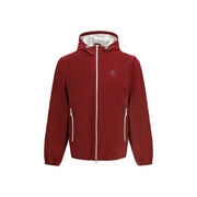 Brunello Cucinelli Bordeaux Polyamide Shell Jacket