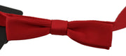 Dolce & Gabbana Elegant Red Silk Bow Tie - ACCEXO
