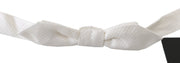 Dolce & Gabbana Elegant White Silk Bow Tie - ACCEXO