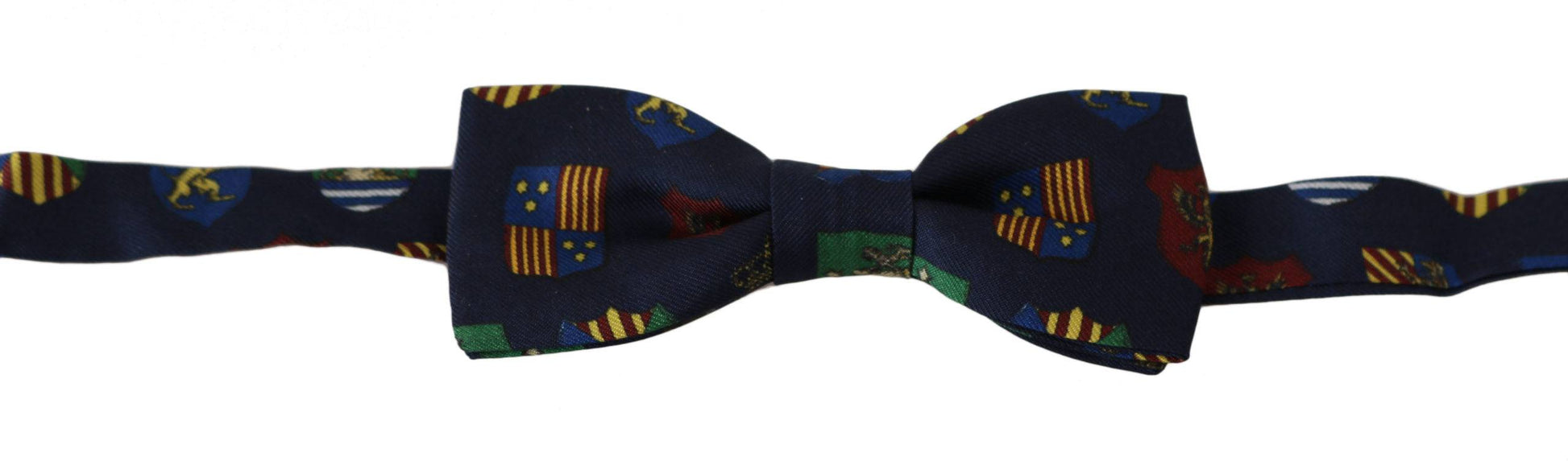 Dolce & Gabbana Exquisite Silk Bow Tie in Blue Flags Print - ACCEXO