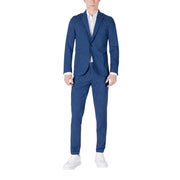 Mulish Blue Cotton Two-Piece Suit