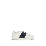 Valentino Garavani Blue Calf Leather Bos Taurus Low Top Sneakers