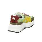 Scotch & Soda Green Goatskin Chunky Sneakers