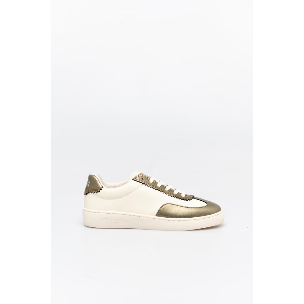 Scotch & Soda Bronze Leather Low Top Sneakers Main image