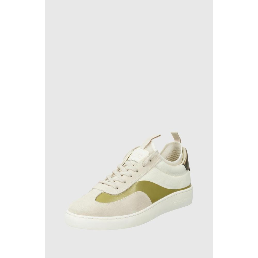 Scotch & Soda Beige Leather Low Top Sneakers Secondary image