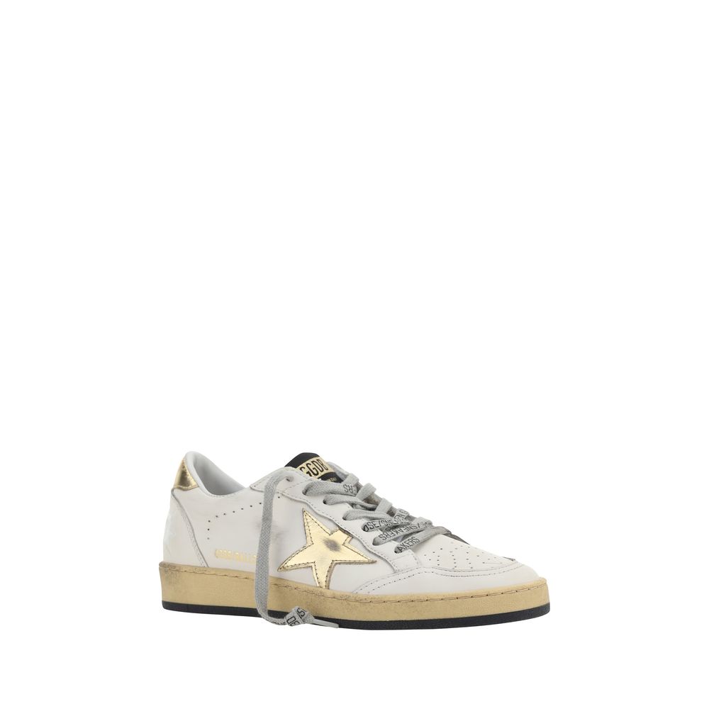 Golden Goose White Calf Leather Bos Taurus Sneakers