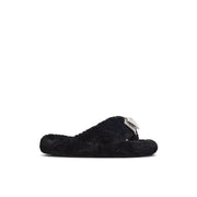 ALDO Black Polyester Slippers - Zachava