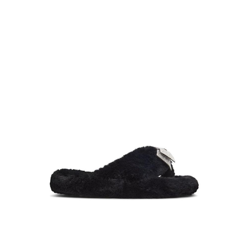 ALDO Black Polyester Slippers - Zachava