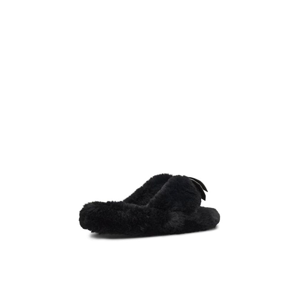 ALDO Black Polyester Slippers - Zachava