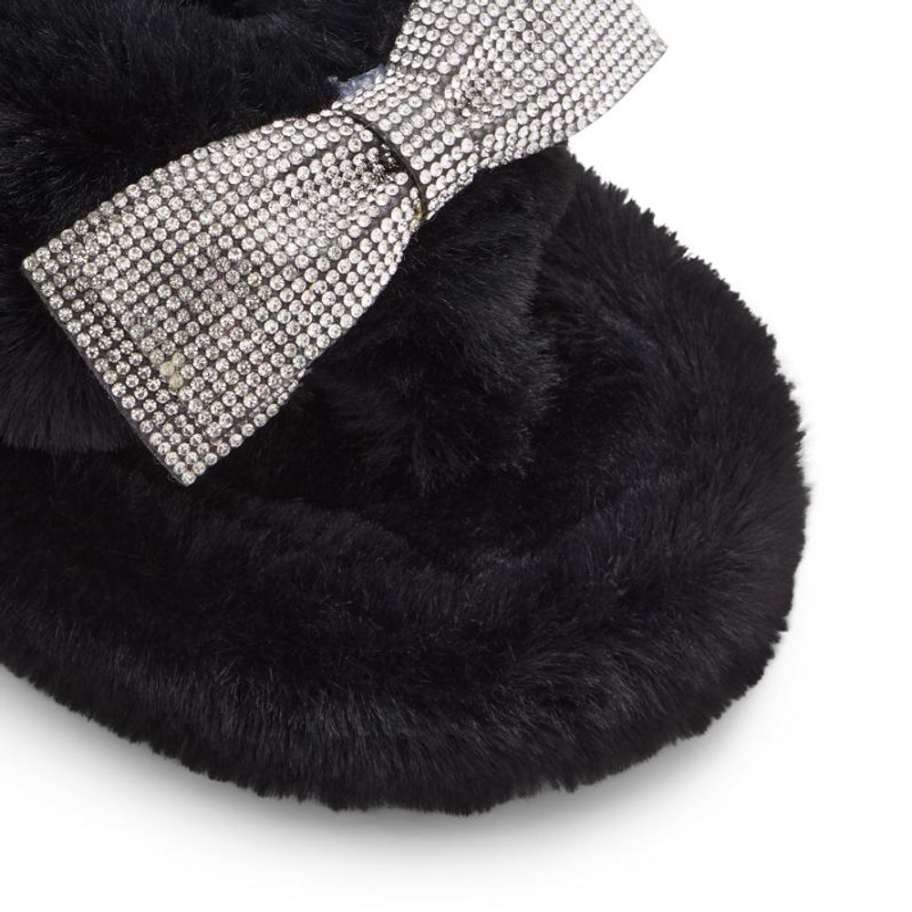 ALDO Black Polyester Slippers - Zachava