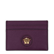 Versace Purple Leather Cardholder
