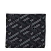 Versace Black Fabric Wallet