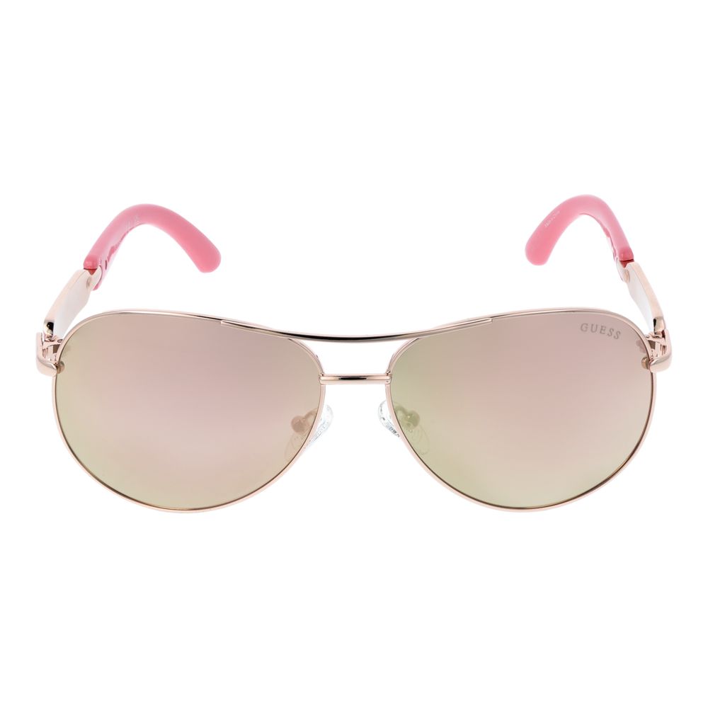 Guess Rose Gold Metal Sunglasses