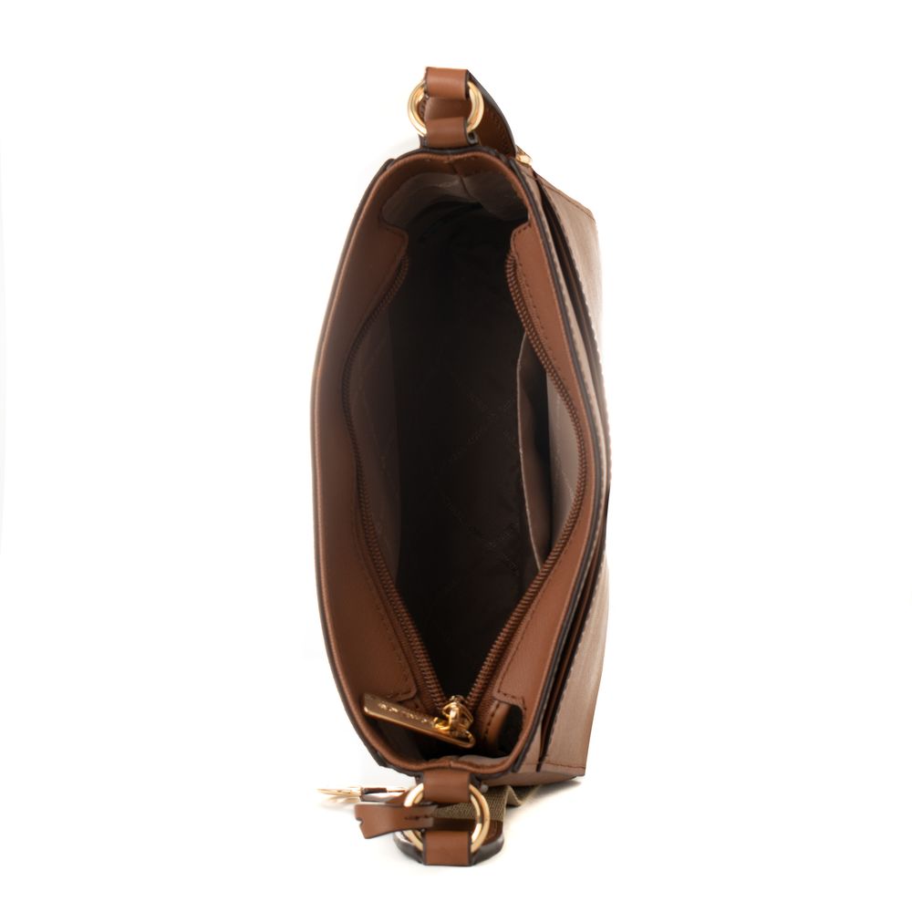 Michael Kors Brown Canvas Crossbody Bag