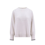 Brunello Cucinelli White Cashmere Sweater