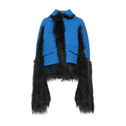 Maison Margiela Blue Wool Cloacks