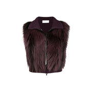 Fabiana Filippi Gray Merino Wool Sleeveless Jacket